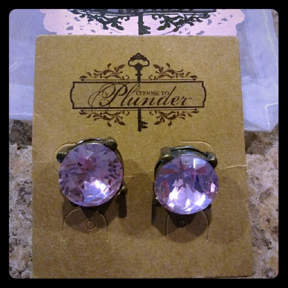 Plunder Pink Stud Earrings